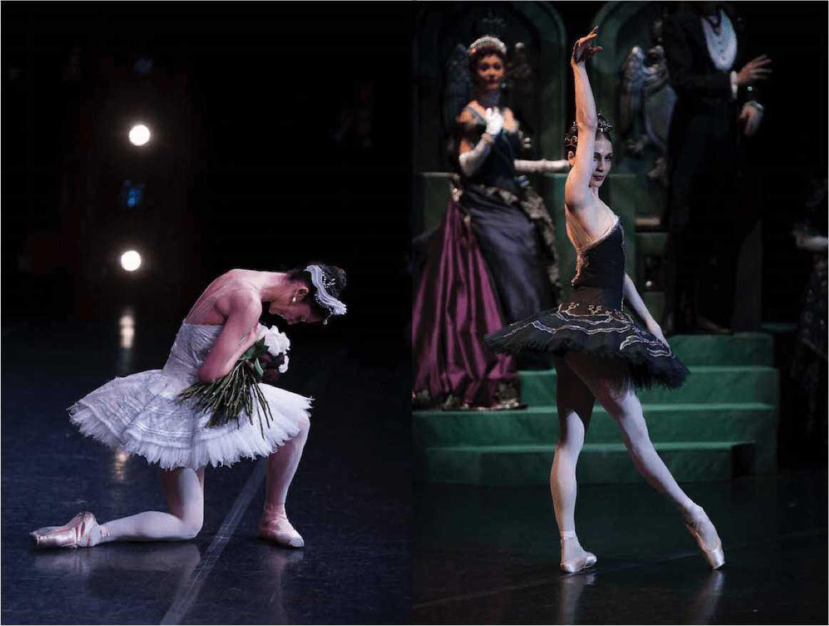 Robyn Hendricks as the Black Swan