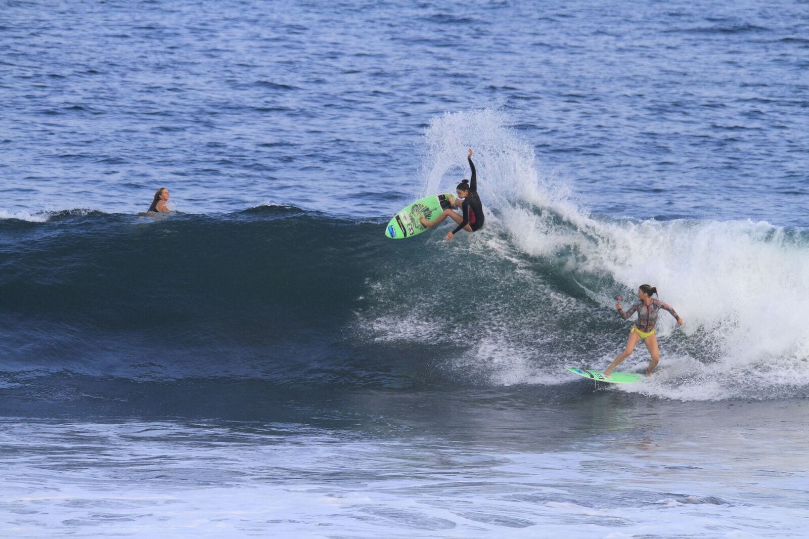 greene sisters surfing