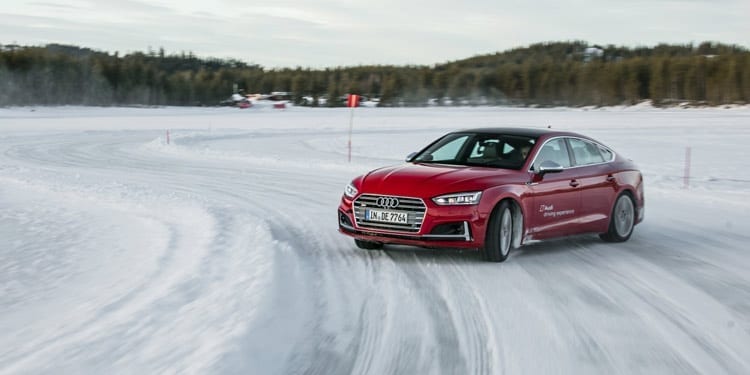 Driving an audi in Sweden