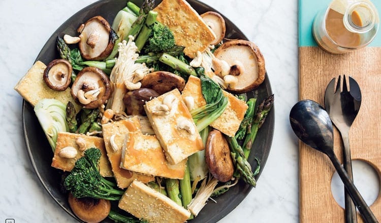 CSIRO Recipe: Sesame-Crusted Tofu With Stir-Fried Asian Greens