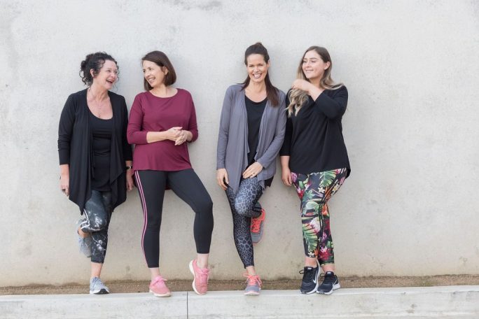 women, group, activewear, Cover Me