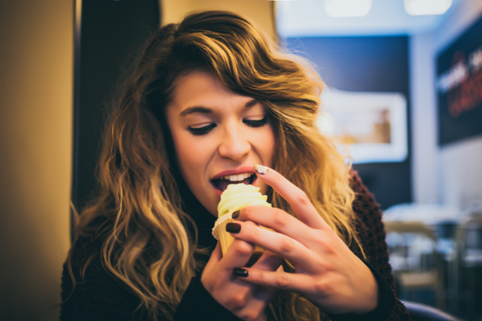 Woman Eating