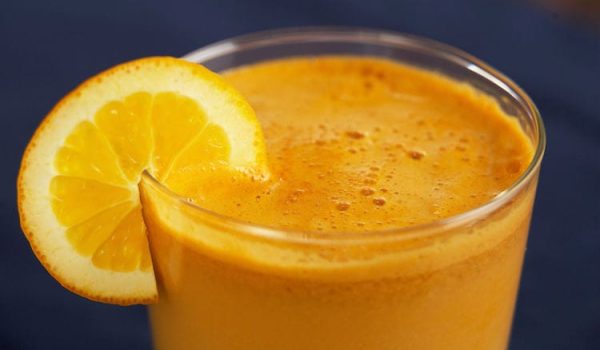 Sweet Potato Milk with Orange Juice