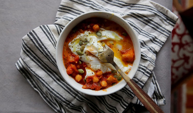 Slow Braised Chickpeas And Potato In A Rich Tomato And Oregano Sauce