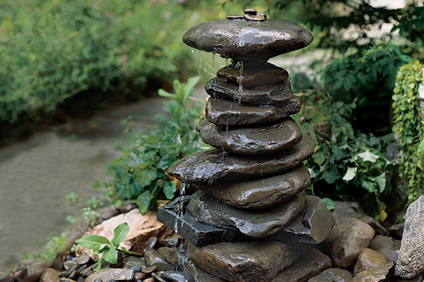 water feature, garden 