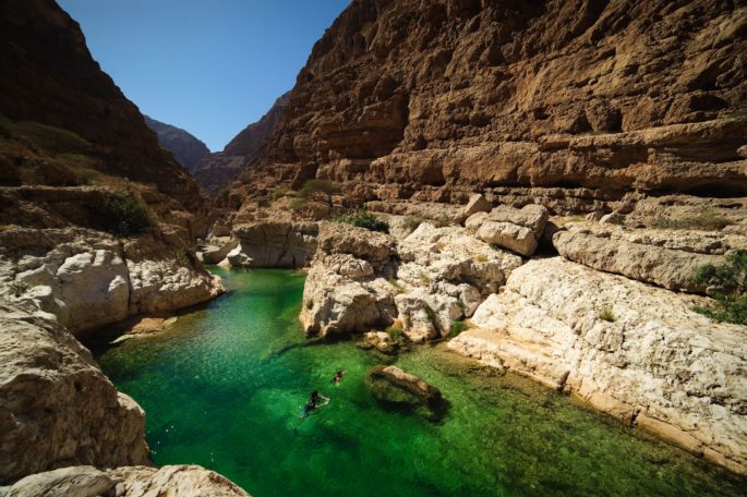 wadi shab oasis