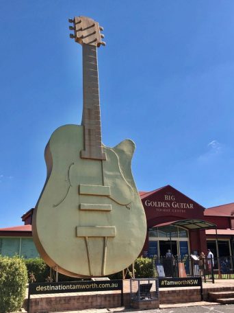 Golden guitar