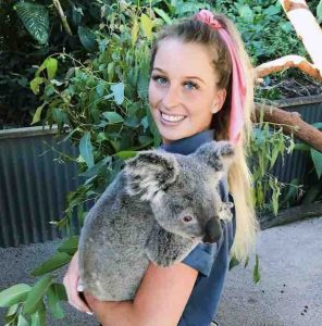 Shai Ager with koala