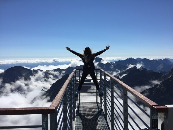 Girl on hike