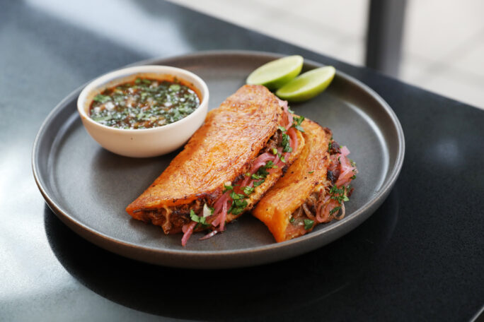 Masterchef Favourite Pete Campbell's Birria Roti Quesatacos