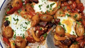 Jamie Oliver’s One-pan Huevos Rancheros