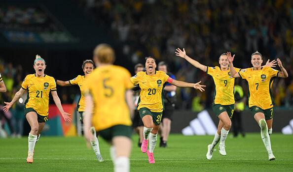 Final match between Australia and France at Brisbane Stadium on August 12, 2023 in Brisbane, Australia. (Photo by Quinn Rooney/Getty Images )