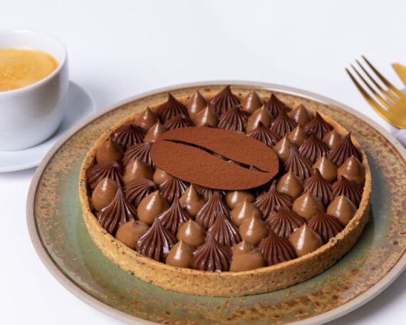 kirsten tibballs coffee caramel macadamia tart